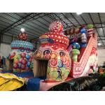 Customized High Inflatable Candy House Dry Slide For Christmas