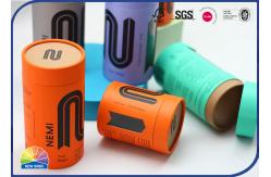 China Perfume Paper Packaging Tube Custom Logo Cylinder With Plastic Window supplier