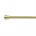 Light Gold Color Metal Curtain Poles Set Aluminum 0.5mm Thickness For Home Decoration for sale