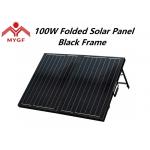 Black Frame Solar Panels , Solar Power Panels For Camping Easy Operation for sale