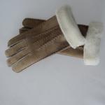 High quality Shearling Sheepskin Gloves sheepskin lamb fur thick leather gloves for sale