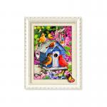 30x40cm 5D Pictures With Plastic White Frame For Office Decoration for sale