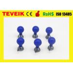 Blue Color ECG Electrode For DIN 3.0 for sale