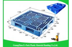 China Durable Solid Deck Plastic Euro Pallets Food Grade Three Skids HPPE Material supplier