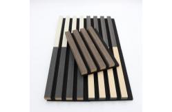 China Custom Acoustic Wall Panel Board 100% Polyester+MDF With Veneer Soundproofing supplier