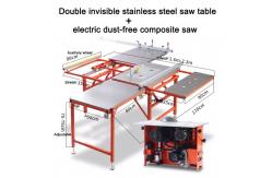 China Electric Dust Free Precision Panel Saw Double Machine Invisible Design 50mm supplier