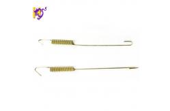 China Music Wire Helical Tension Spring Zinc Plating Double Hook 3 Inch supplier