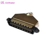 180 Degree Metal Cover Centronics 50pin Male Plug Type Connector 25 Pairs IDC Male Plug Type for sale