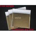 Gold Gloss Surface Metallic Bubble Mailers 6*10  Padded 2 Sealing Sides Anti Tremble for sale