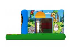 China Big Kids Inflatable Bounce House Animals World Tiger And Palm Trees EN14960 supplier