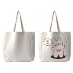 Practical Sublimation Tote Bag Large Capacity Personalized Blank White Linen Sublimation Shopping Bags for sale