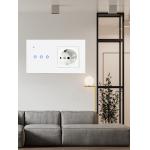 Smart LED Light Switch Socket Combination Gold Sockets And Light Switches For Smart Life for sale