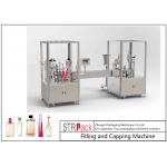 30 BPM Perfume Filling And Capping Machine With PLC And Touch Screen Control for sale