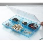 Clear Plastic Storage Boxes With Adjustable Compartments 6 Lid