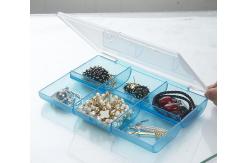 China Clear Plastic Storage Boxes With Adjustable Compartments 6 Lid supplier