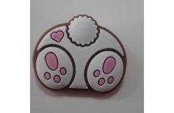 China Slippers Silicone Badge PVC Rubber Patch Using Buckle On Technics supplier