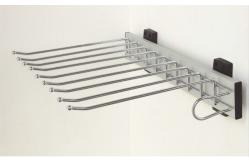 China Pull Out Trouser Hanger Rack Pants Drawer Holder With Damping Rail Adjustable supplier