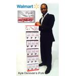 Corrugated Card 5 Shelf Paper Display Stand Retail POS Displays for iFork Tablewares for sale