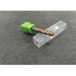 6mm Carbide Ball Nose End Mill For Cutting , 4 Flute End Mill Gold Color for sale