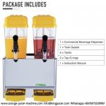 18L 2 Tanks Cold Beverage Juice Dispenser Machine High Density Crack for sale