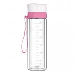 High Borosilicate Glass Water Bottle With Scale BPA Free Heat Resistant for sale