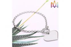 China 18mm Length Toggle Clasp Closure Cross Chain Bracelet supplier
