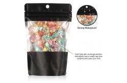 China 5.5*8.5in Smell Proof Mylar k Packaging Bag With Clear Window supplier