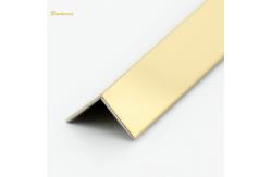 China ASTM AISI Cold Rolled Stainless Steel Tile Trim Gold Plating supplier