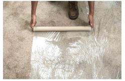 China 2.5mil 24″*200′ Party Building No Pollution Tapes Carpet Protector Roll supplier