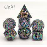 Lightweight Mini RPG Dice High Temperature Handmade 7 Piece Set for sale