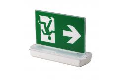 China Automatic Rechargeable Led Exit Signs Ceiling Recessed Double Side supplier