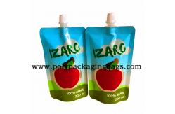 China 100 Micron Stand Up Juice Spouted Pouches Packaging Stand Up Spout Pouch supplier