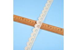 China 100% Cotton Sustainable Crocheted Embroidery Lace With Beads Home Textile supplier
