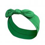 Black Green Red Bow Headband Children Hair Accessory Logo Customized