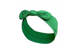 China Black Green Red Bow Headband Children Hair Accessory Logo Customized supplier