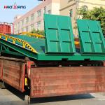 10 Tons Mobile Dock Ramp Diamond Mesh Hydraulic Loading Dock Ramps