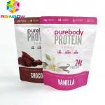 Resealable stand up  bags for food/powder custom printed matt finishing packaging pouch bag for sale