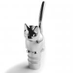 Eco-Friendly Zinc Alloy Metal Die Casting Wine Bottle Stopper with SGS CE and ROHS Certification for sale