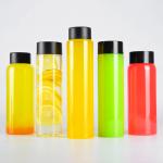300ml 500ml Transparent Plastic Disposable Juice Bottles For Beverage