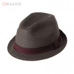 Customized 58cm Plain Straw Panama Hat Womens Beach Straw Hats For Sun Protection for sale