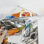 Plastic Silver Custom Disposable Hot Cold Thermal Bag For Frozen Food