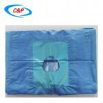 SMS PE Sterile Blue Craniotomy Drape Towel For Head Surgery