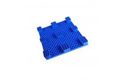 China Single Side 1200x1000 Euro Plastic Pallet 4 Way Entry Blue Custom supplier