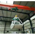 5 Ton Wireless Single Beam Bridge Crane With Electric Hydraulic Double Flap Grab