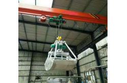 China 5 Ton Wireless Single Beam Bridge Crane With Electric Hydraulic Double Flap Grab supplier