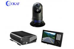 China Full HD 1080P Vehicle / Robot Mounted CCTV Security Mobile PTZ Camera supplier