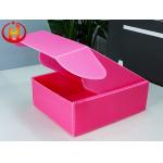 Lightweight Pink Custom Corrugated Plastic Boxes Printable for sale