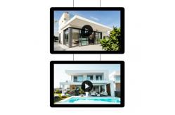 China HD Poster Advertising Screen Digital Signage Hanging 21.5 Inch Advertising Display Machine supplier
