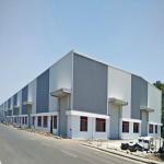 Hot Dip Galvanized Welded H Steel Metal Framework Building For Big Construction Projects for sale
