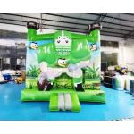 0.55mm PVC Inflatable Bounce Houses Rugby Bouncy Jumping Castle for sale